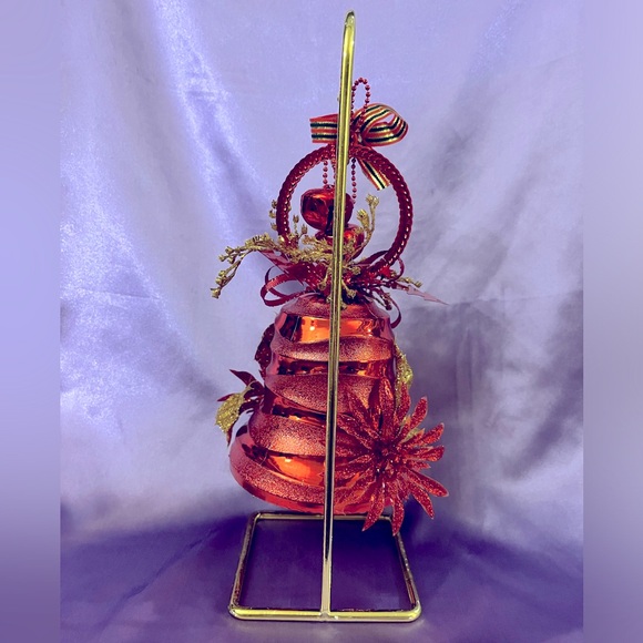 HANDCRAFTED • Original Red and Gold Jingle Bell • Great for Christmas! - Picture 3 of 6